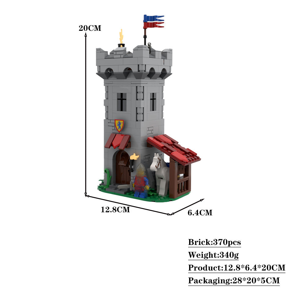 modular watchtower building set | moc-80769 - 4