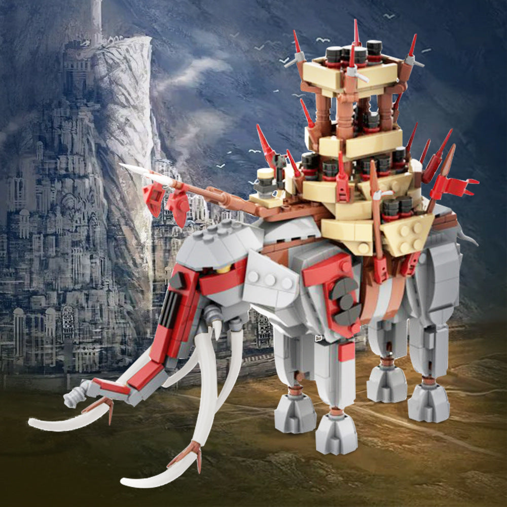 mumakil oliphant building set | lotr | moc-76558 - 1