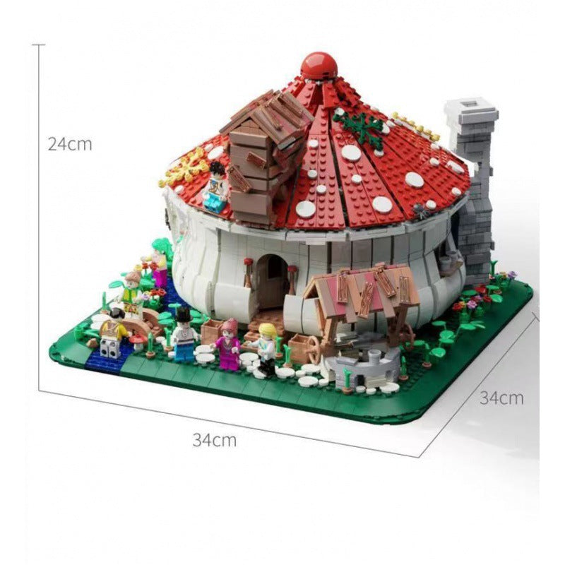 mushroom house building block set - juhang 86006 - 7