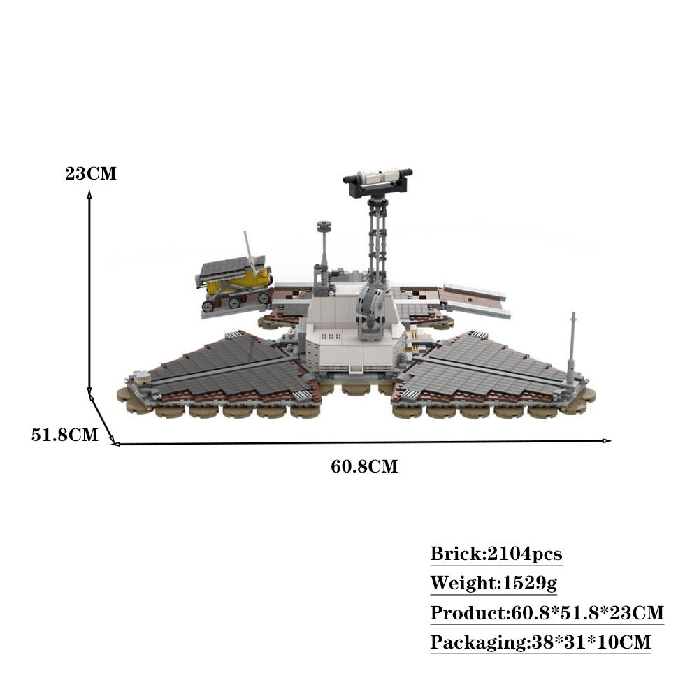 nasa mars lander pathfinder and sojourner building set | 1:9 scale | moc-80298 - 4