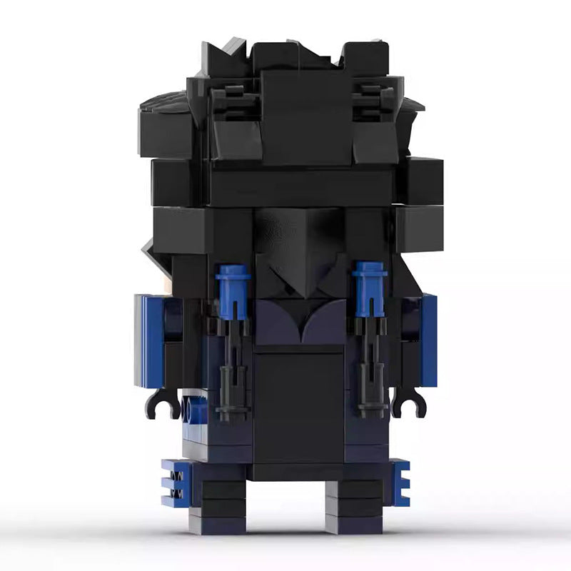 nightwing brickheadz moc set | lego-compatible superhero toy - 4