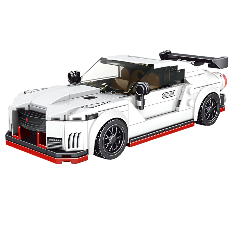nissan gtr car with display case - 356+ pcs | mouldking 27031 - 6
