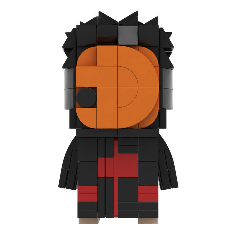 obito uchiha (tobi) brickheadz moc set | lego compatible naruto toy - 2