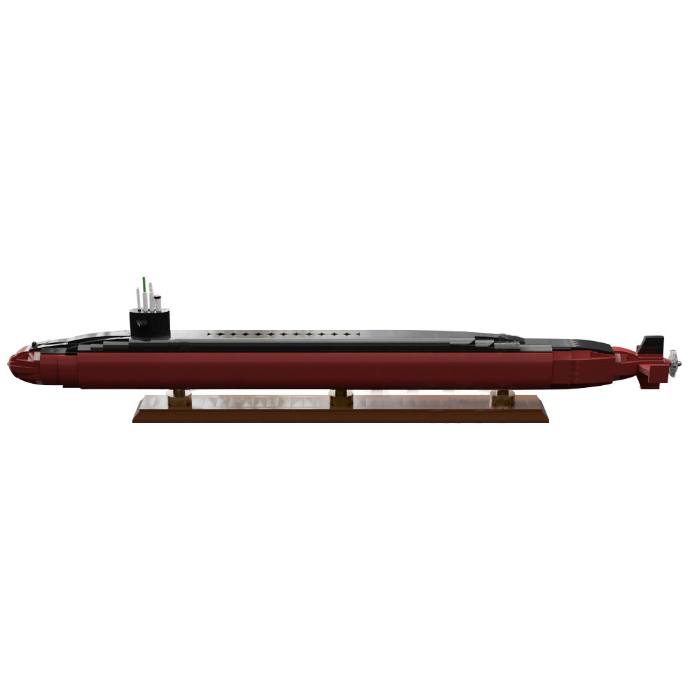 ohio-class submarine building set | moc-187058 - 2