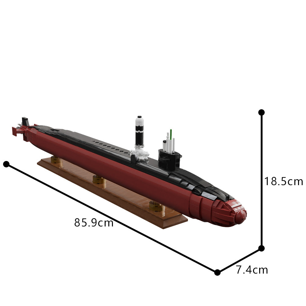 ohio-class submarine building set | moc-187058 - 5
