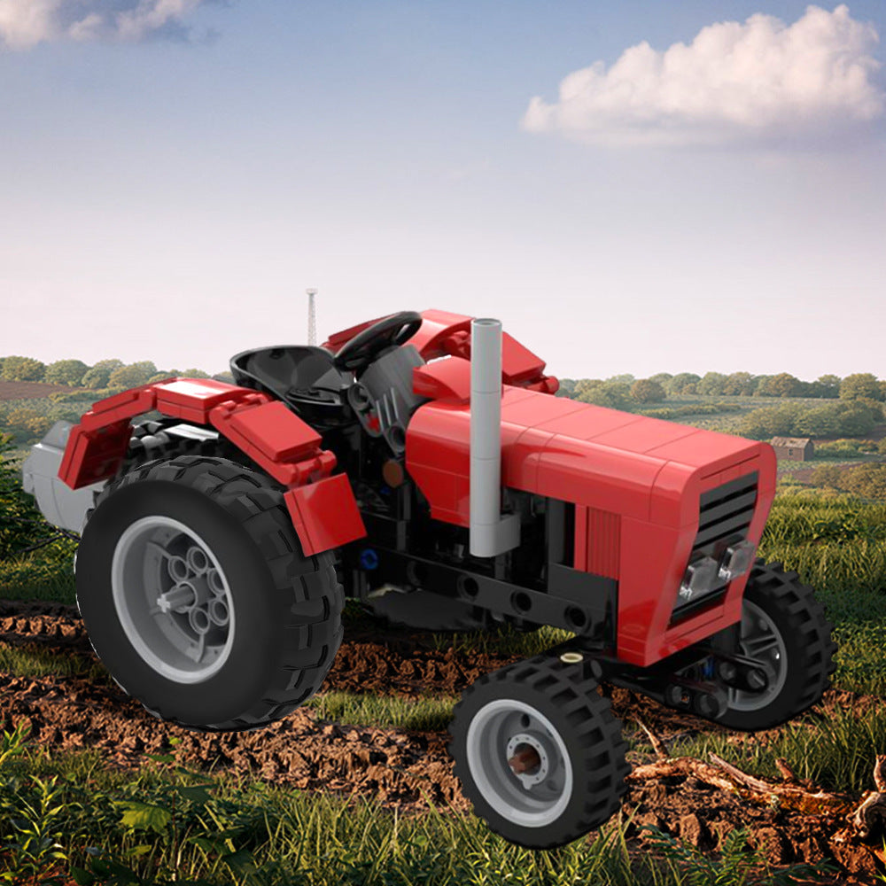 old tractor moc building set | moc-169171 - 1