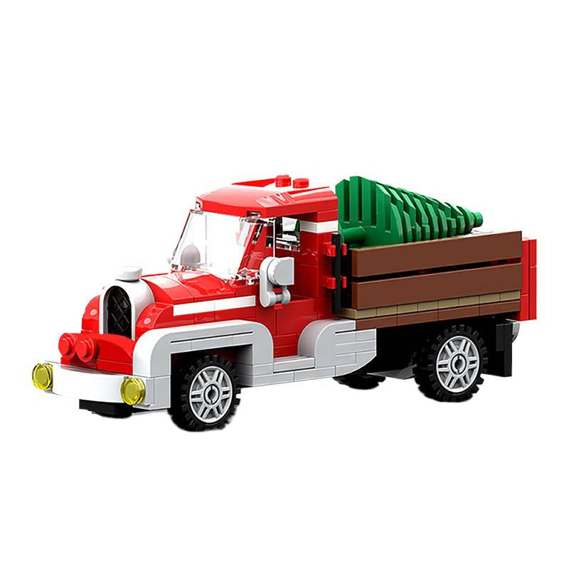 old truck building set | winter village | moc-17099 - 2