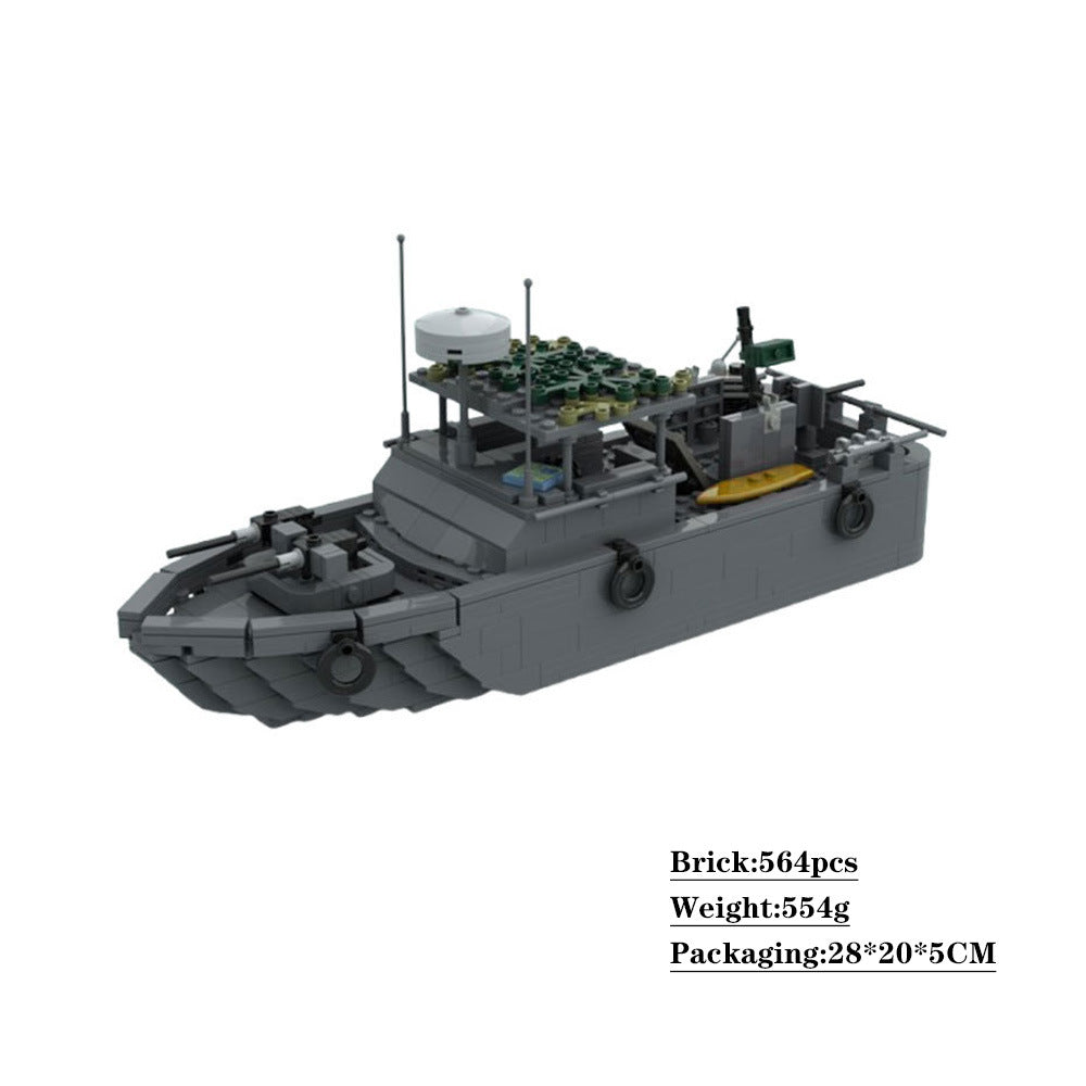 patrol boat river pbr building set | moc-67442 - 2