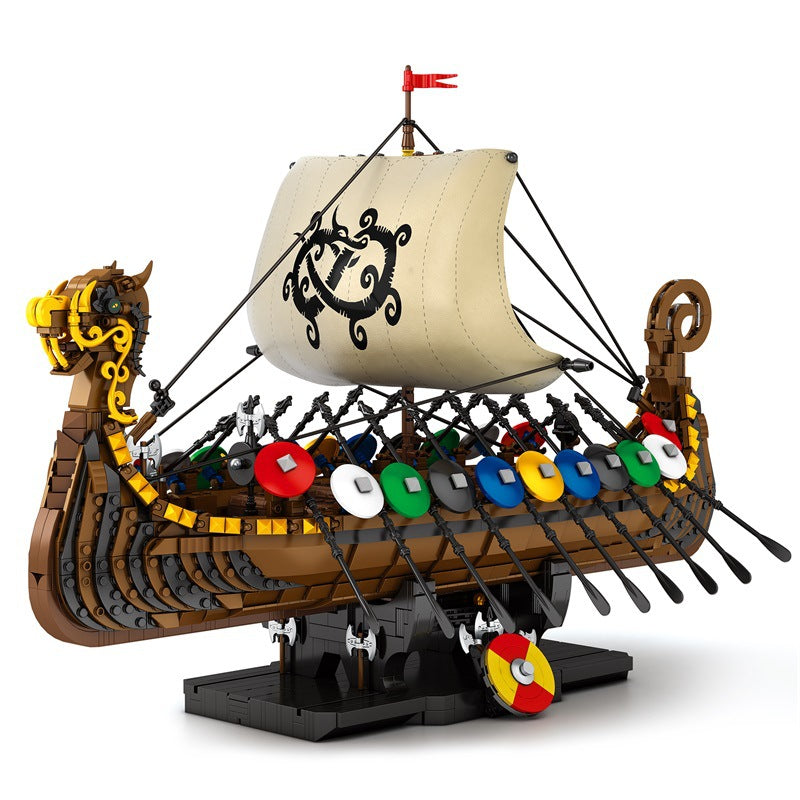 penteconter viking warship building blocks- 2547 pcs reobrix 66101 - 5