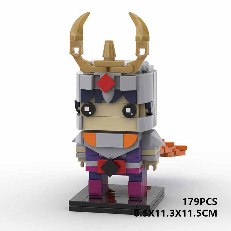 phoenix ikki brickheadz moc set | saint seiya | moc-56823 - 2
