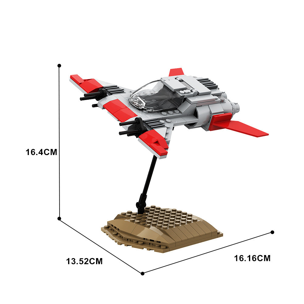 pirate fighter building set | mandalorian | moc-140526 - 6