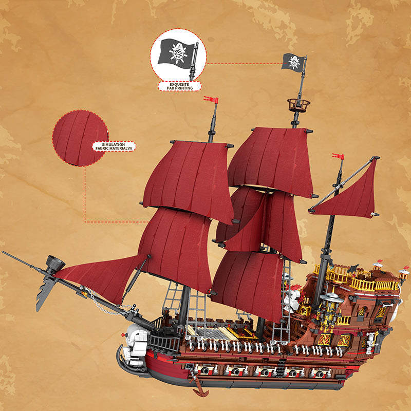 pirate revenge pirate ship building blocks - 3066 pcs reobrix 66010 - 2