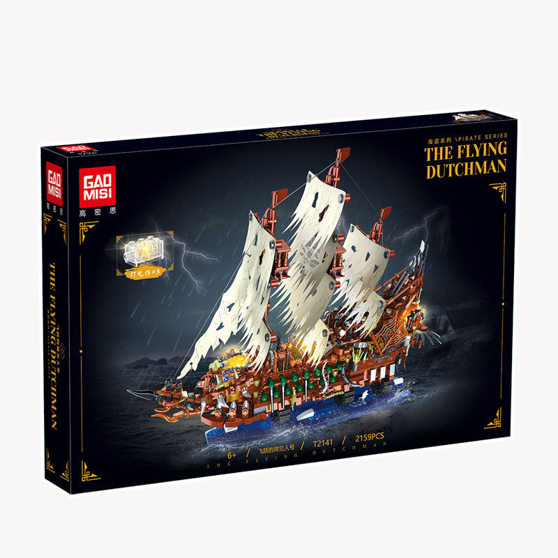 pirate ship flying dutchman building blocks set - gaomisi - 6