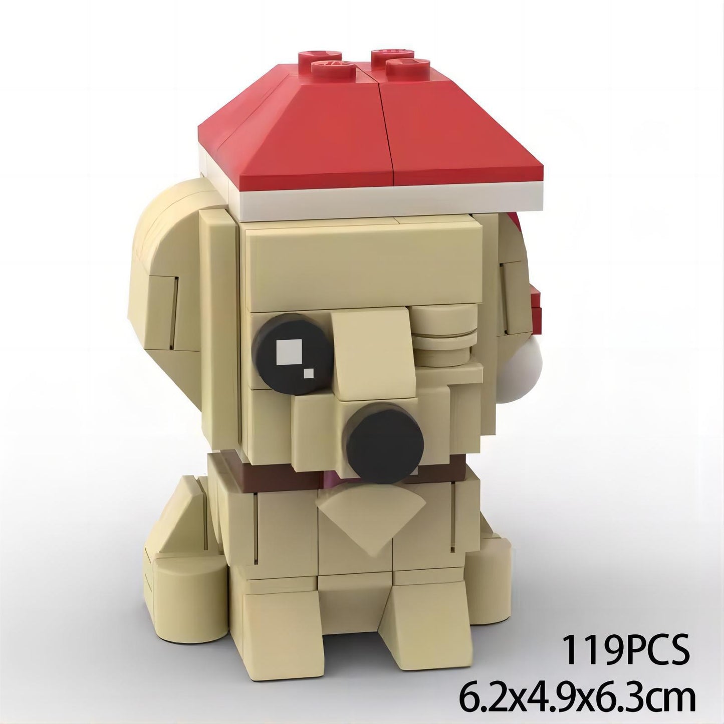 pizza dog brickheadz moc set | lego-compatible marvel pet toy - 1