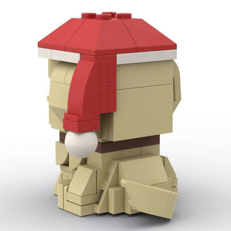 pizza dog brickheadz moc set | lego-compatible marvel pet toy - 3