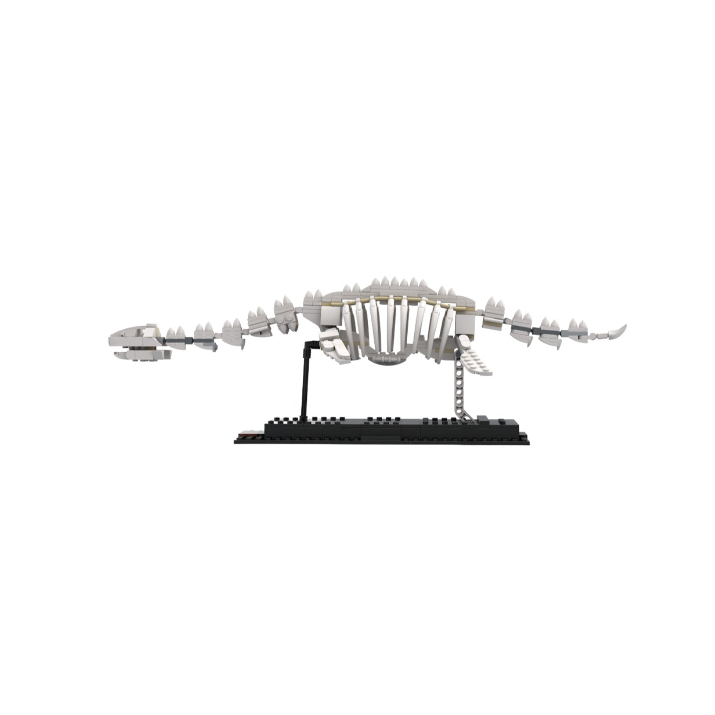 plesiosaurus and an armoured fish fossils building set | moc-43223 - 4