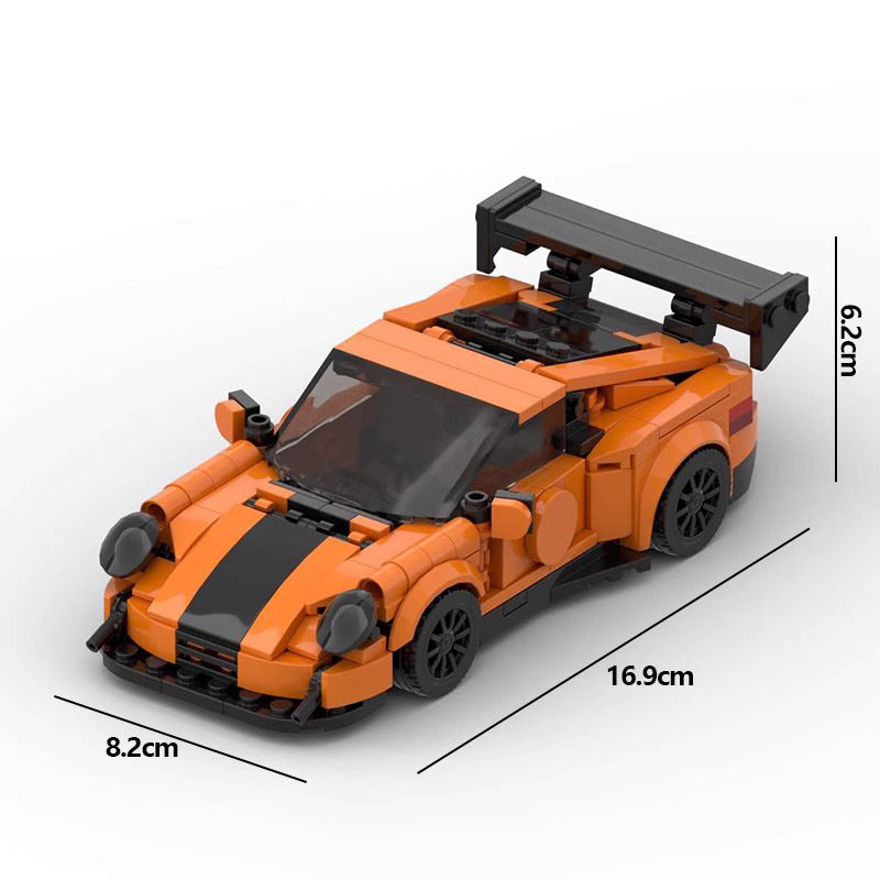 porsche 911 pumpkin spec building set | moc-127410 - 7