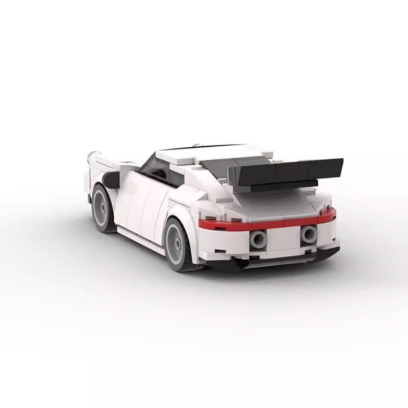 porsche 911 turbo 8 studs wide building set | moc-95588 - 3