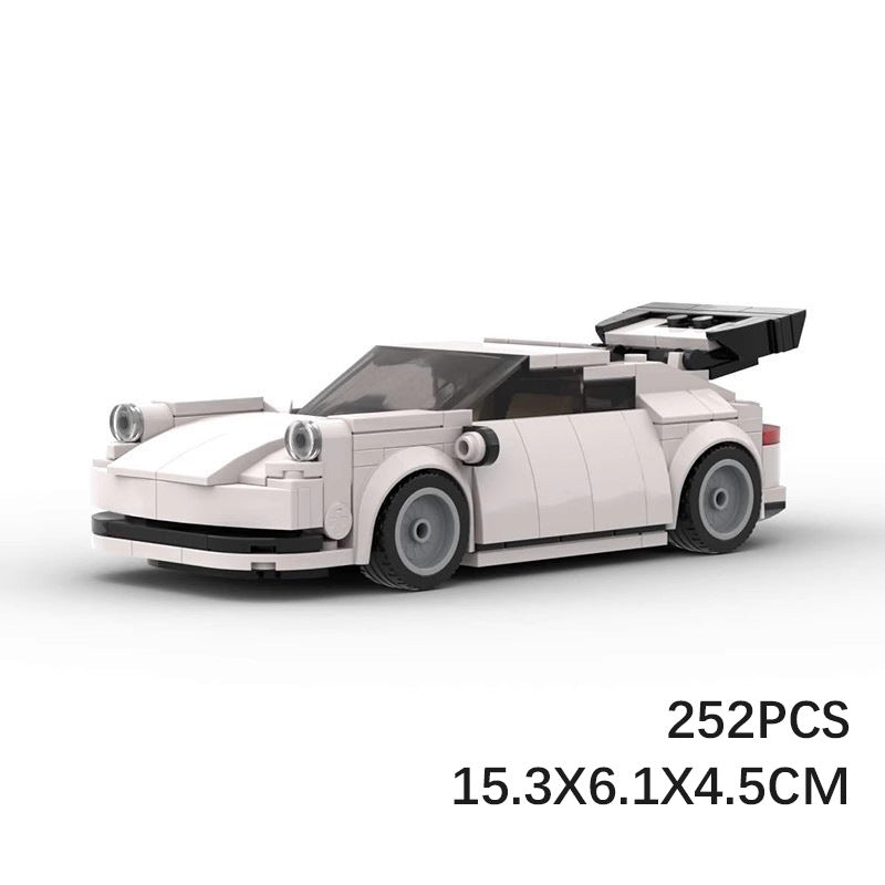 porsche 911 turbo 8 studs wide building set | moc-95588 - 6