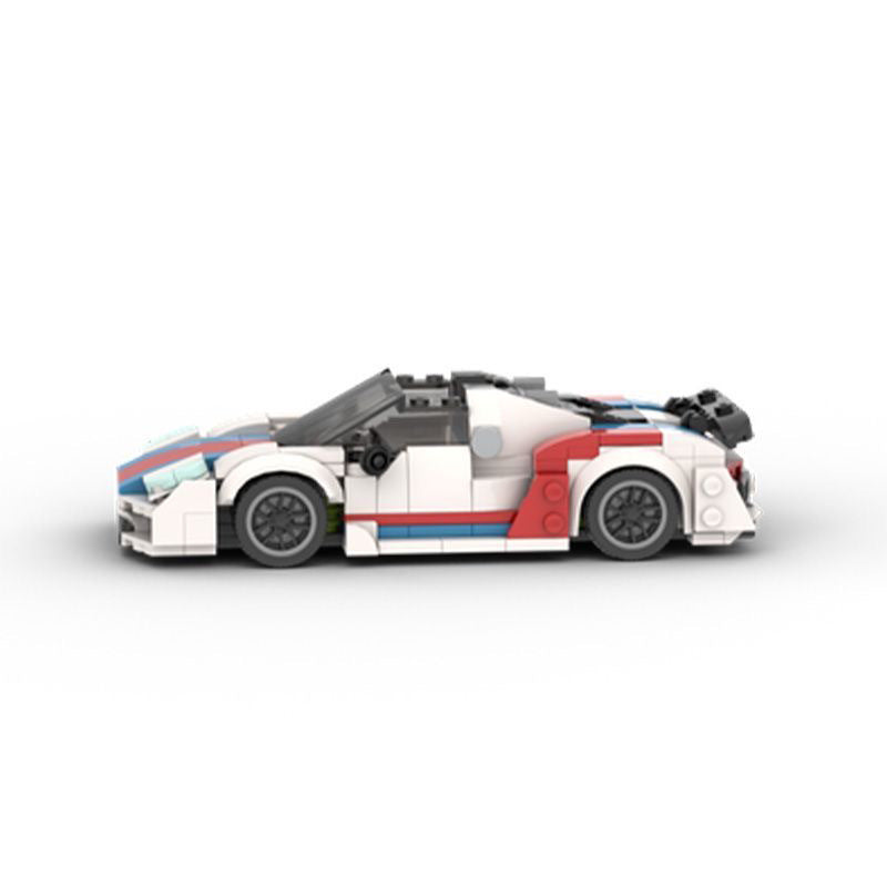 porsche 918 spyder building set | martini scheme | moc-87427 - 2