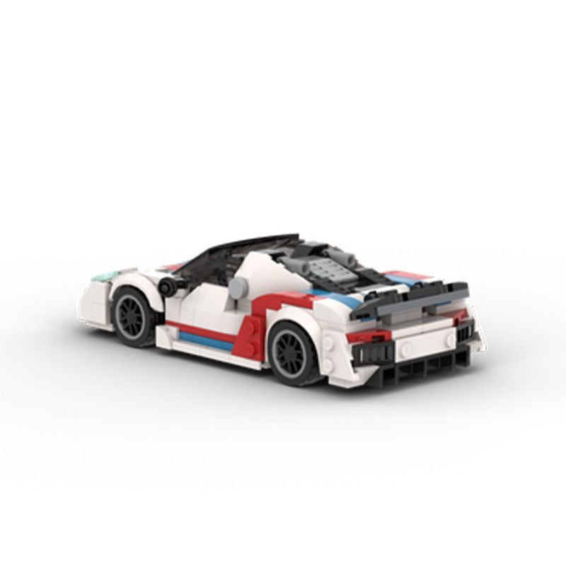 porsche 918 spyder building set | martini scheme | moc-87427 - 3