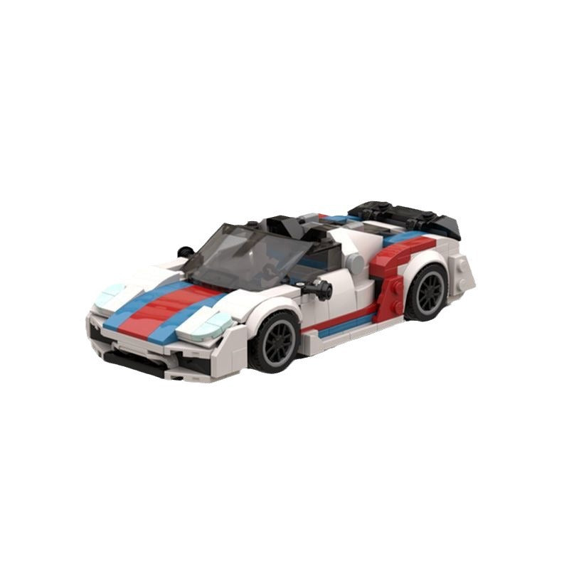 porsche 918 spyder building set | martini scheme | moc-87427 - 5
