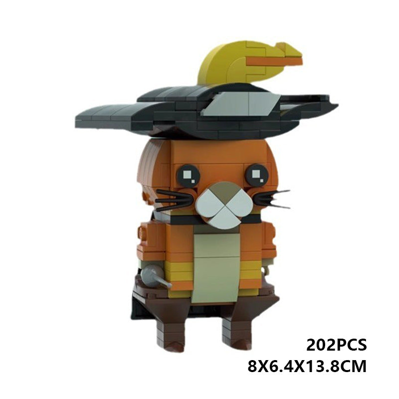 puss in boots brickheadz building set | shrek | moc-87874 - 1