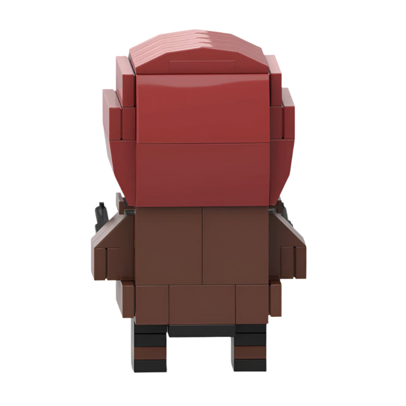 red hood brickheadz moc set | lego-compatible superhero figure - 3