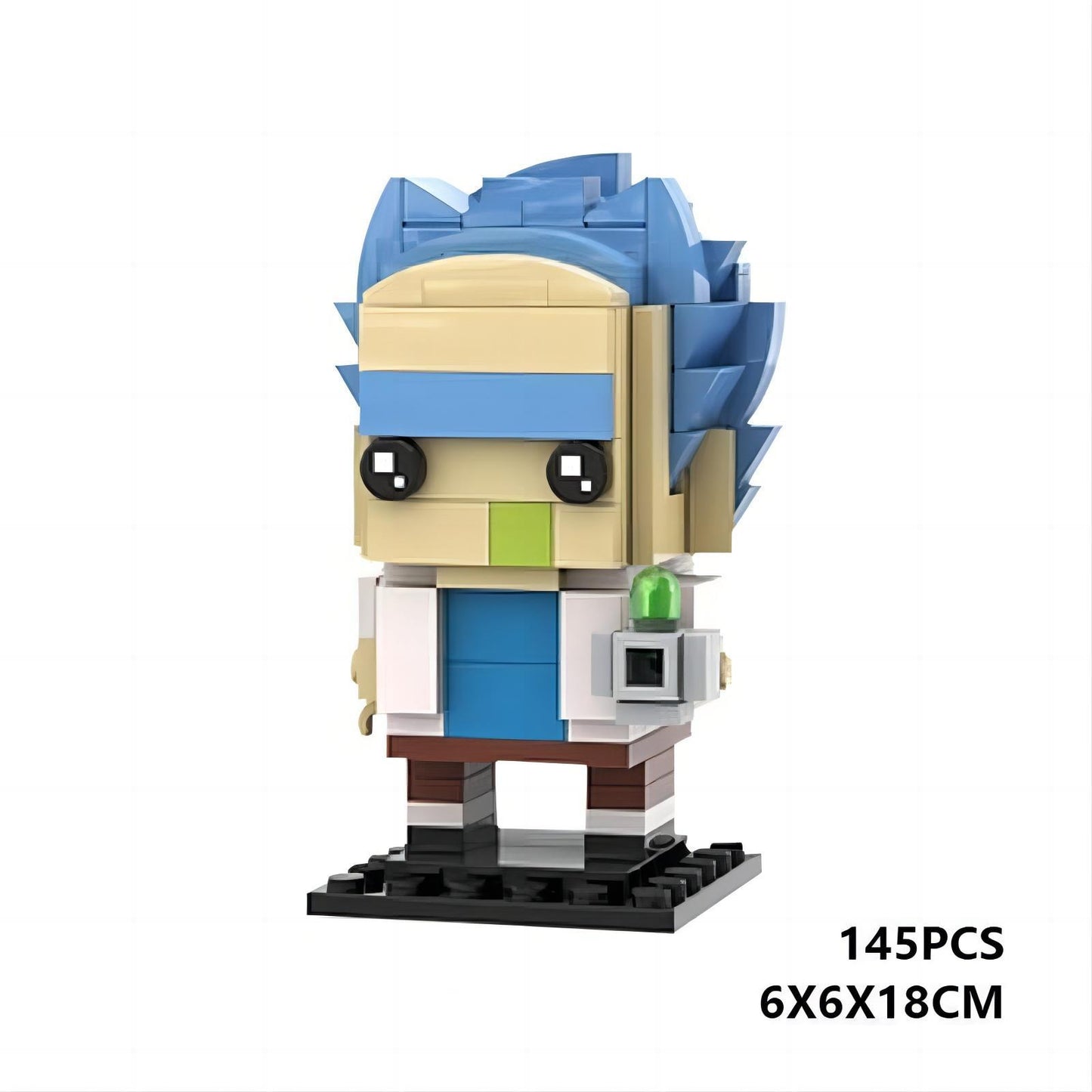 rick sanchez brickheadz building set | rick and morty | moc-18188 - 3