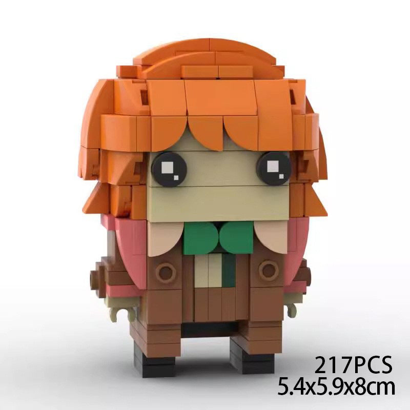 ron weasley brickheadz moc set | harry potter | compatible with lego - 4