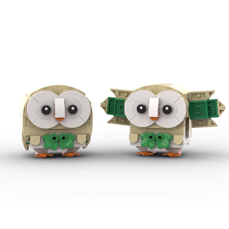 rowlet the pokemon building set | moc-145301 - 6