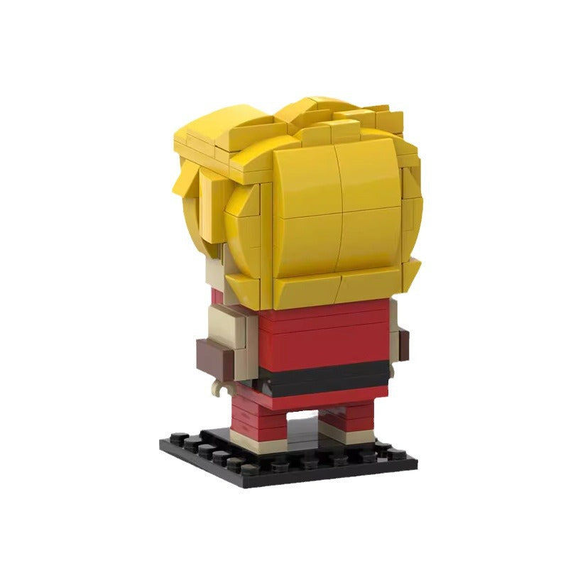 ryu brickheadz moc set | street fighter lego-compatible blocks - 2