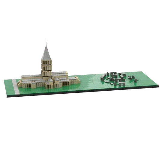 salisbury cathedral & stone henge architecture building set | moc-45767 - 1
