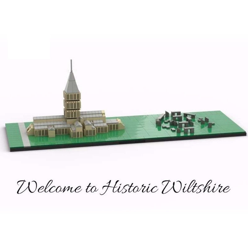 salisbury cathedral & stone henge architecture building set | moc-45767 - 2