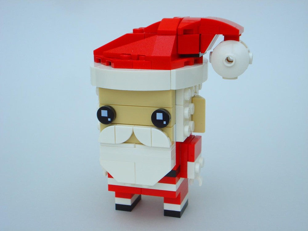 santa brickheadz building set | moc-33034 - 2