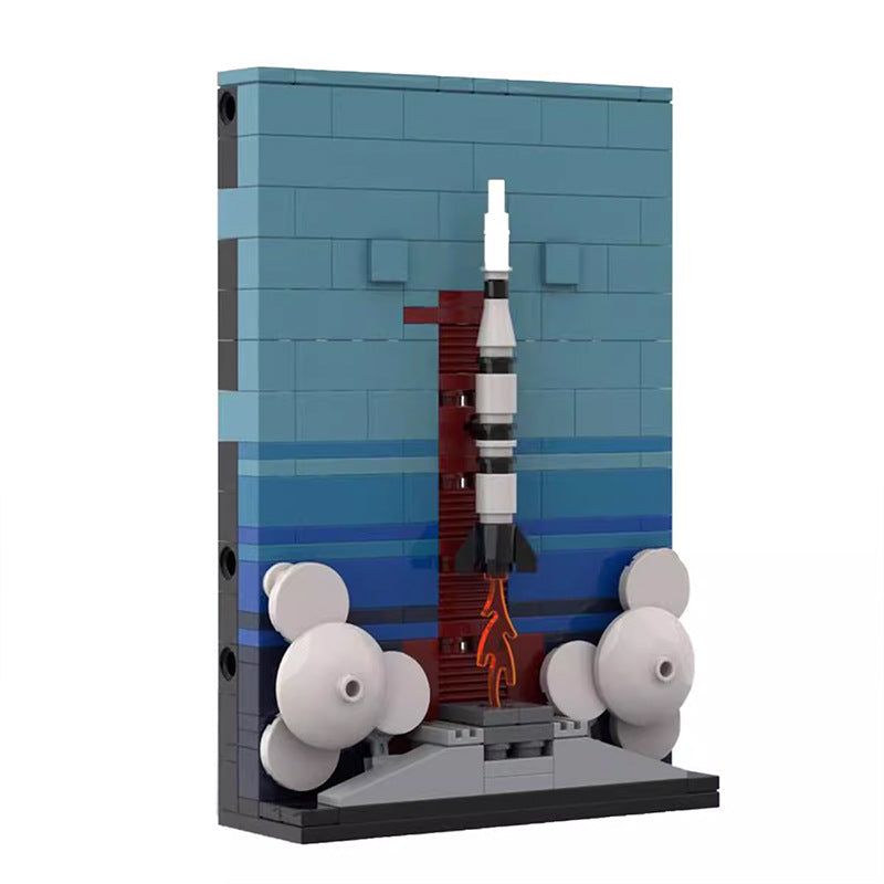 saturn v postcard building set | moc-171058 - 1