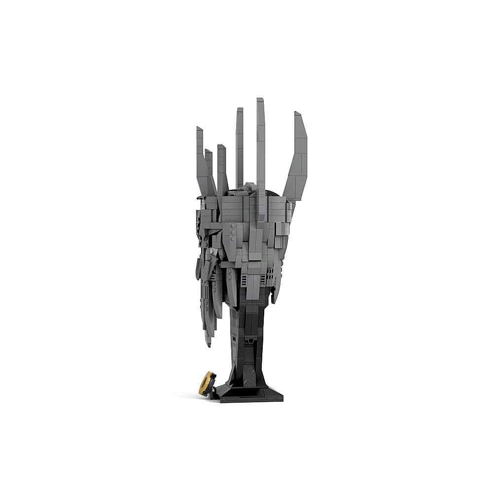 sauron helmet building set | lotr | moc-179387 - 5