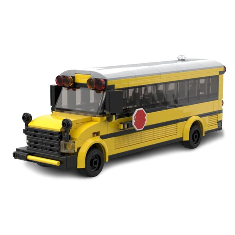 school bus building set | moc-149016 - 1