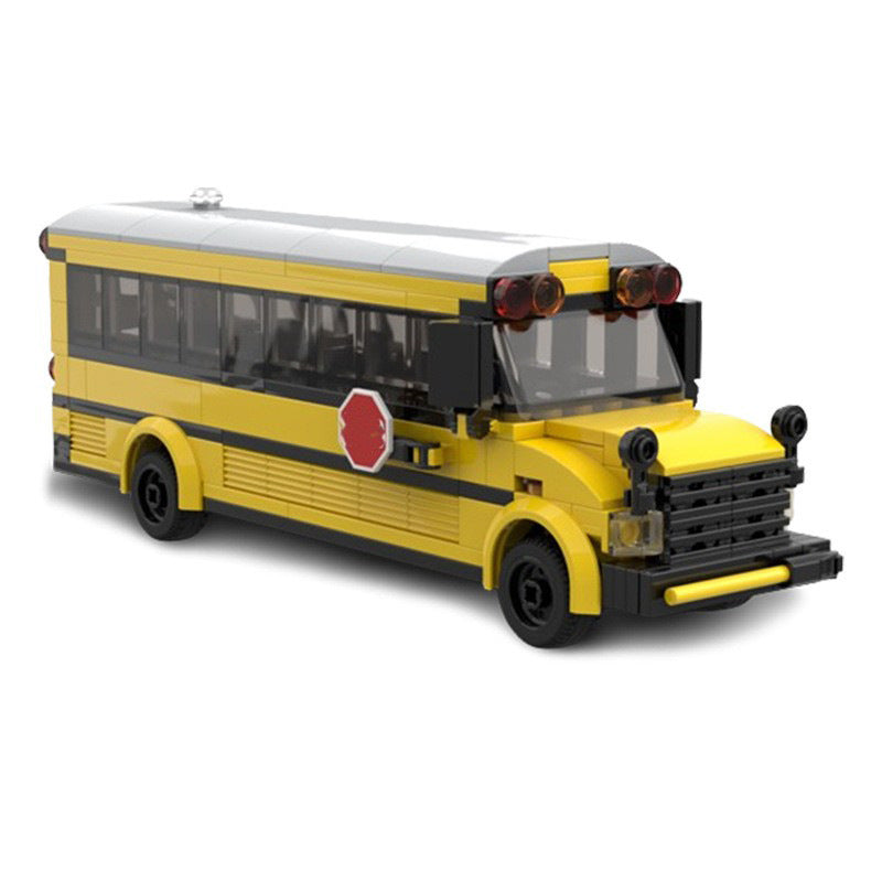 school bus building set | moc-149016 - 5