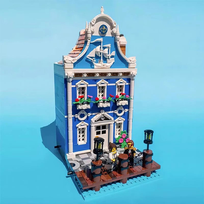 sleepless nights bay - captain's house building set | moc-152596 - 6