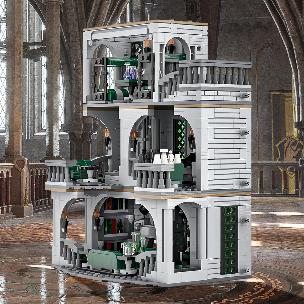 slytherin common room and dorm building set | moc-154155 - 1