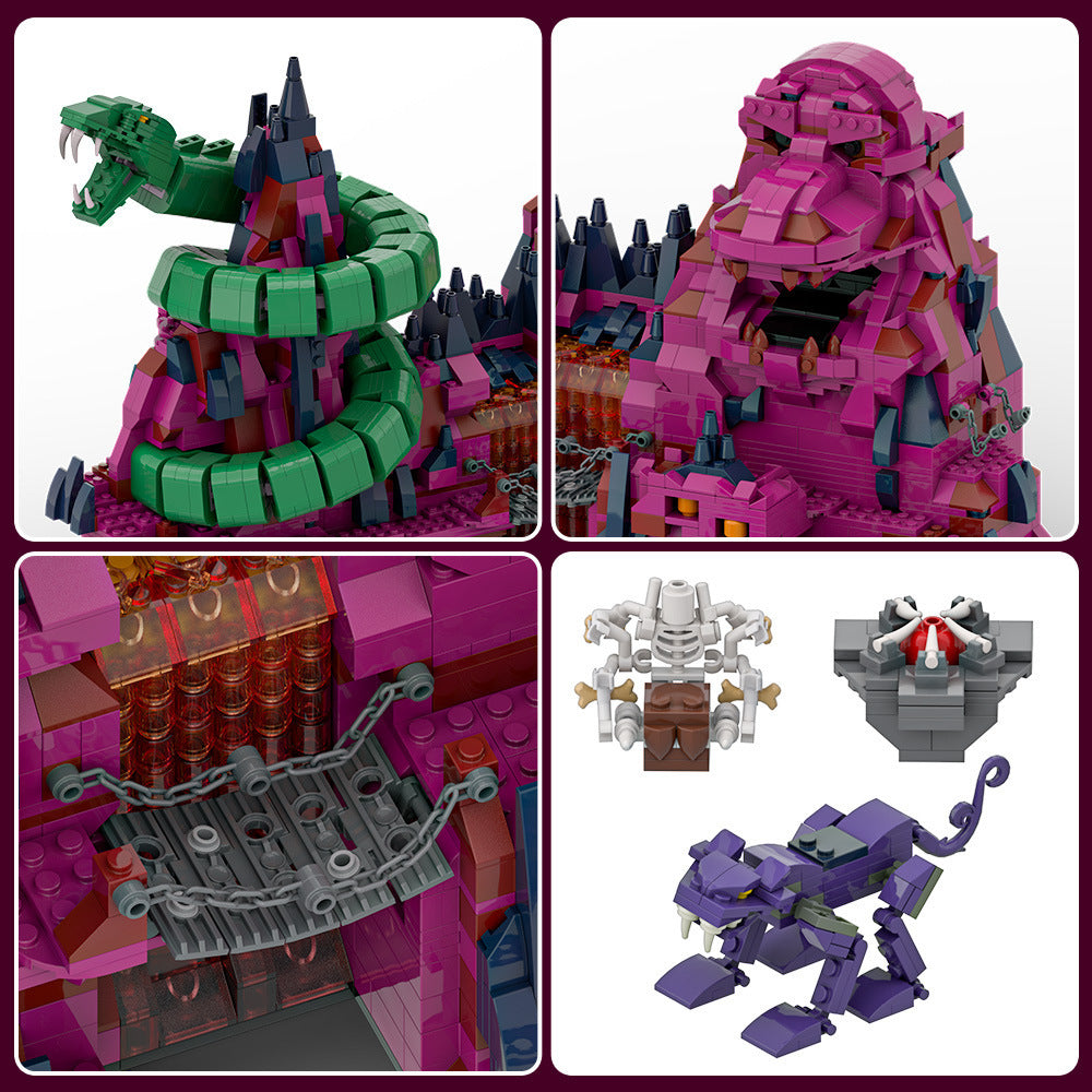 snake mountain building set | masters of the universe - 6