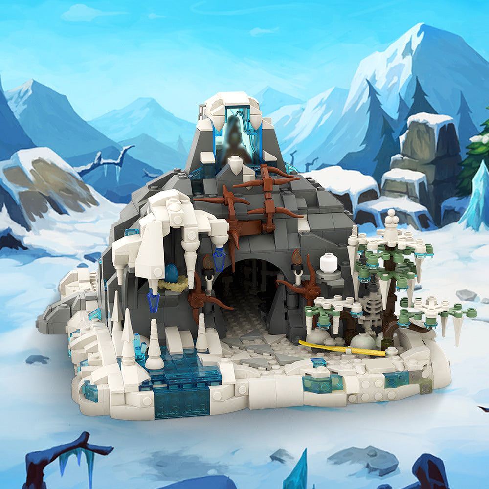 snow troll cave building set | lotr | moc-203593 - 1