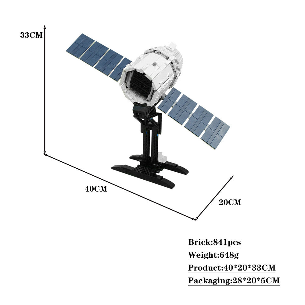 spacex dragon spacecraft building set | moc-4573 - 4