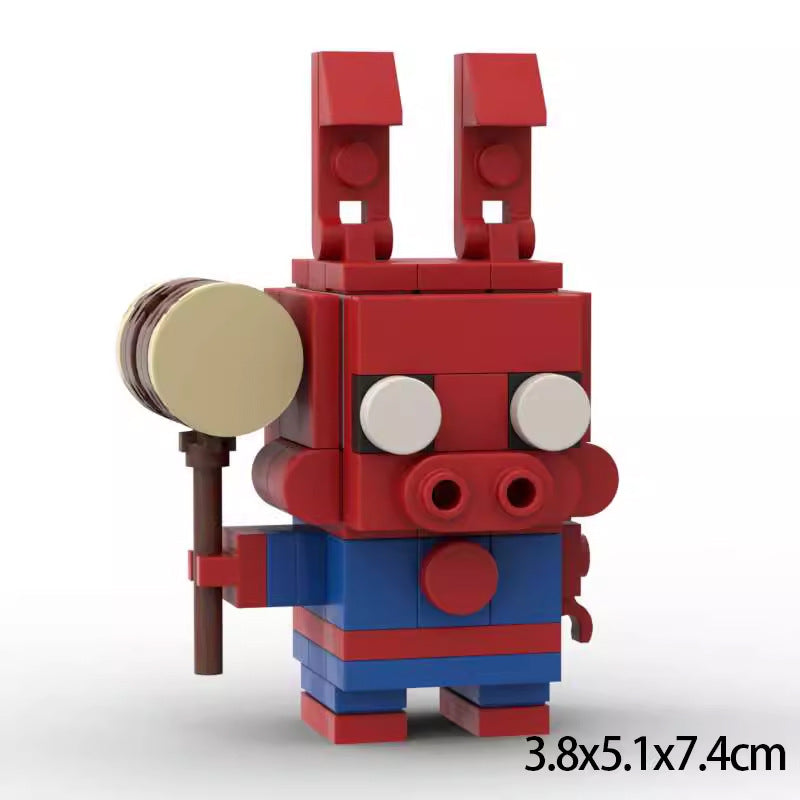 spider-ham brickheadz moc set | lego-compatible spider-verse toy - 1
