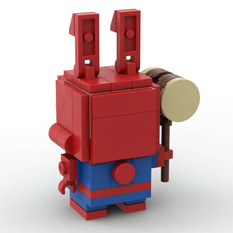 spider-ham brickheadz moc set | lego-compatible spider-verse toy - 3