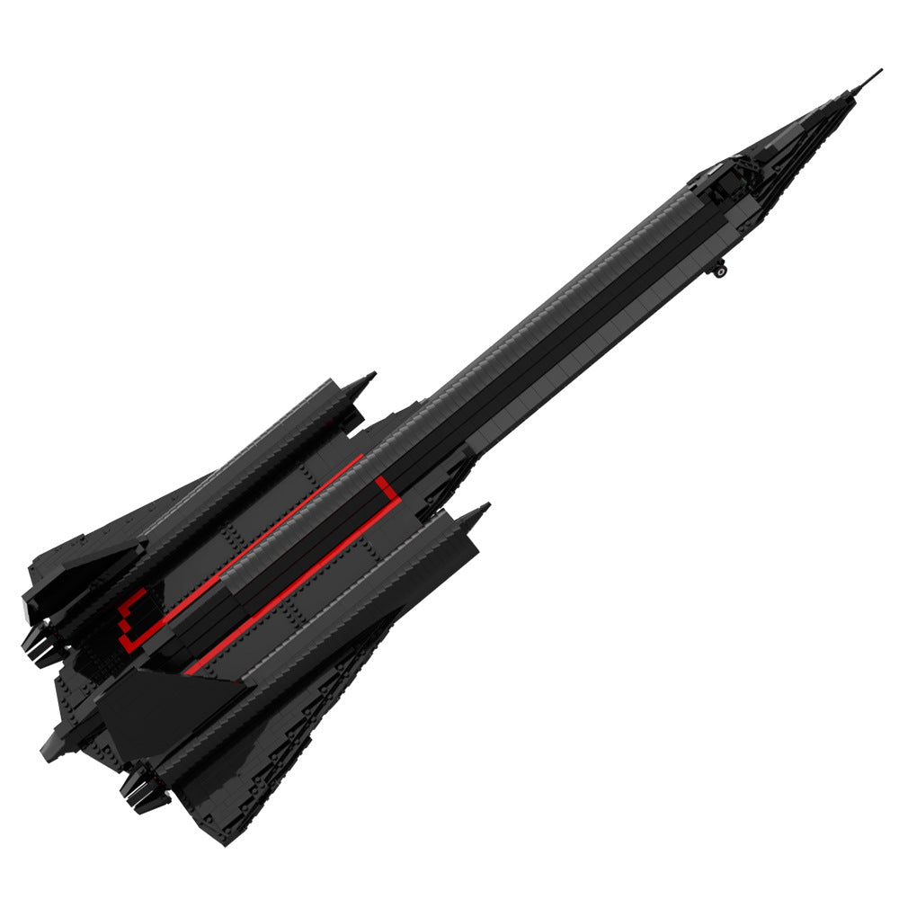 sr-71 blackbird reconnaissance aircraft building set | moc-20612 - 6
