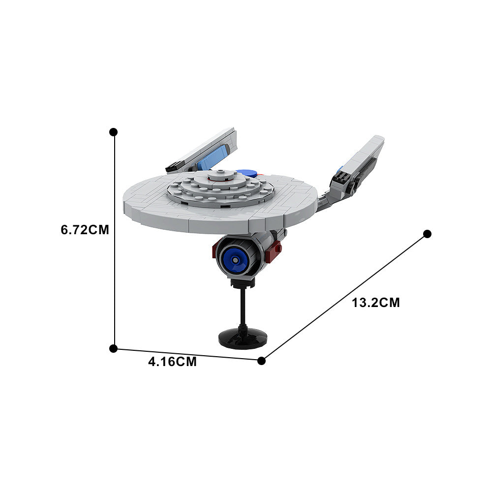 star trek enterprise 1701-a building set | gobricks - 4