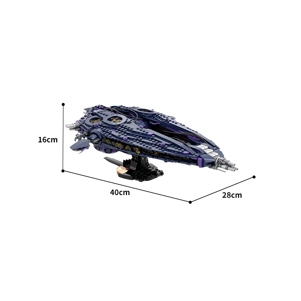 stargate wraith hive ship building set | stargate | moc-179892 - 4