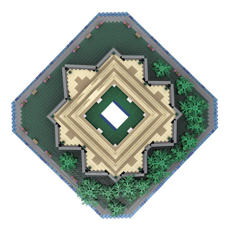 statue of liberty base building set for lego 21042 | moc-49317 - 4